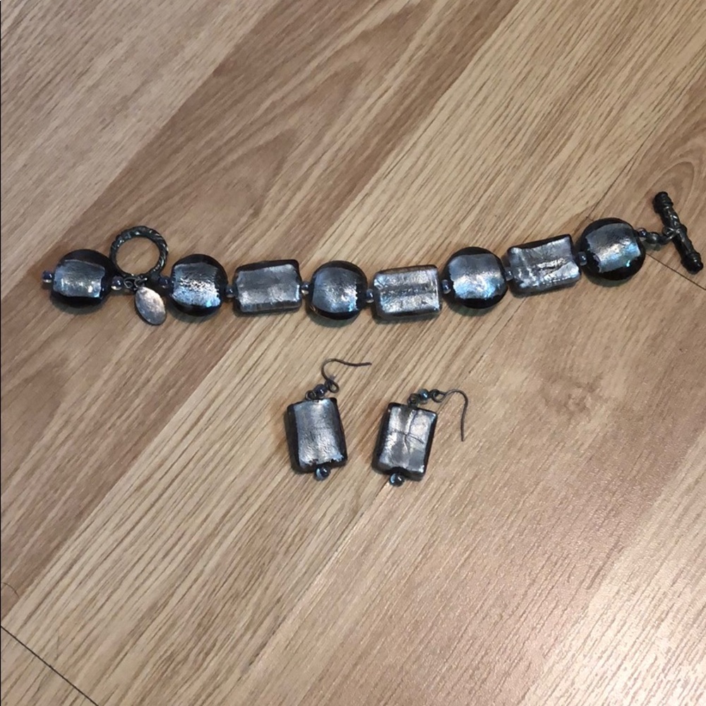 WHBM bracelet and earrings